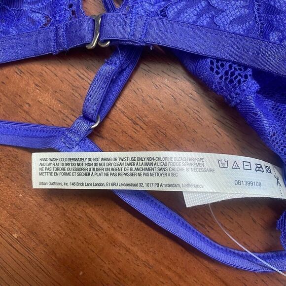 Free people Avery lace bralette purple new - Picture 5 of 11